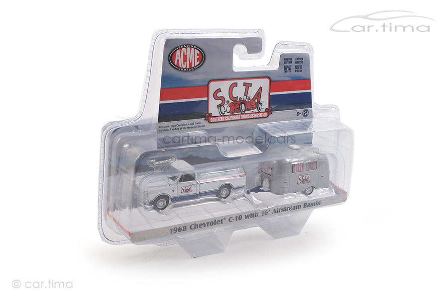 Chevrolet C-10 mit Airstream Bambi Roulotte SCTA ACME 1:64 GL-51339