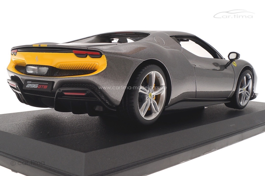 Ferrari 296 GTB Assetto Fiorano 2022 grau met./gelb Bburago 1:18 18-16017G