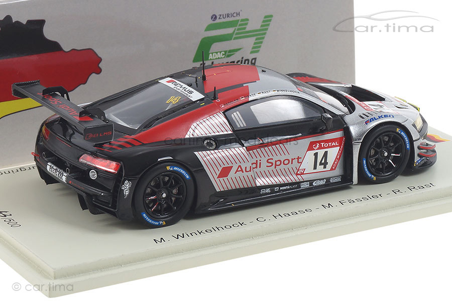 Audi R8 LMS 24h Nürburgring 2019 Fässler/Haase/Rast/Winkelhock Spark 1:43 SG523