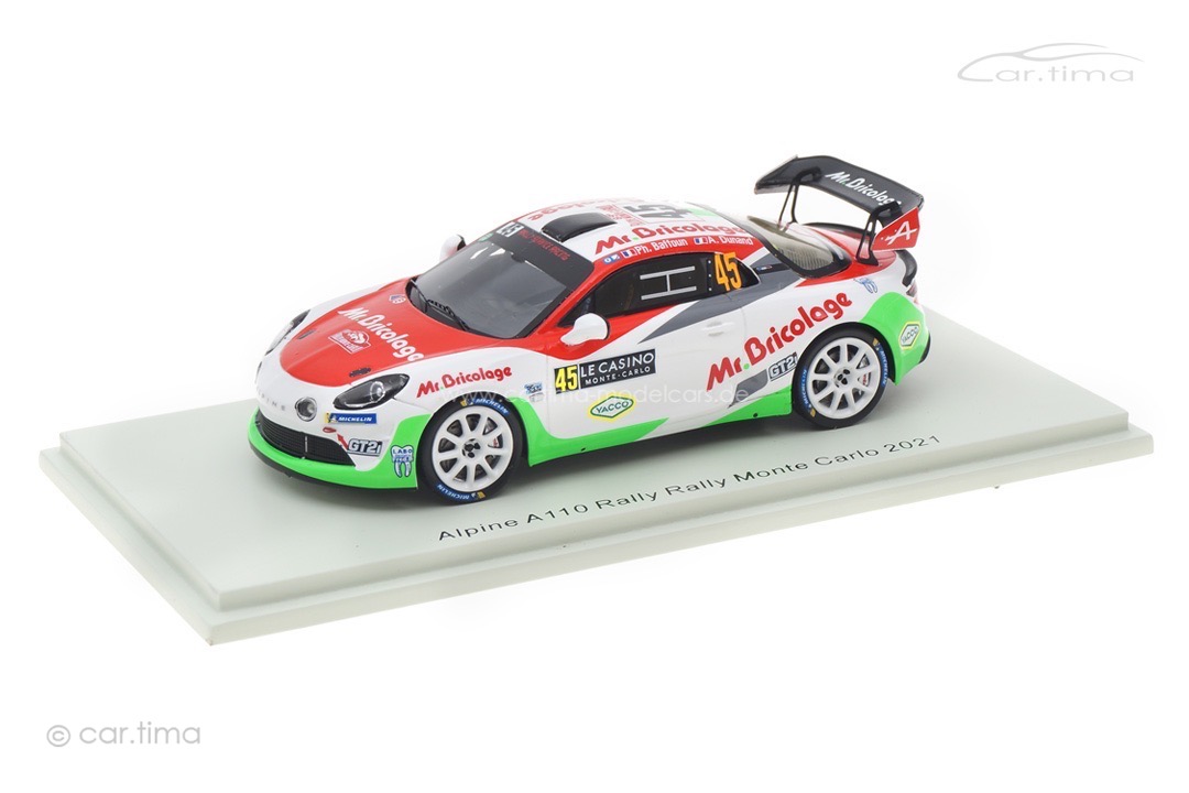 Alpine A110 Rally RGT Rallye Monte Carlo 2021 Baffoun/Dunand Spark 1:43 S6579