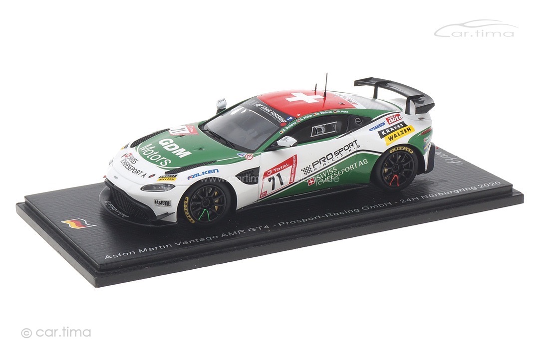Aston Martin Vantage AMR GT4 24h Nürburgring 2020 Dumarey/Hess/Walker Spark 1:43 SG702