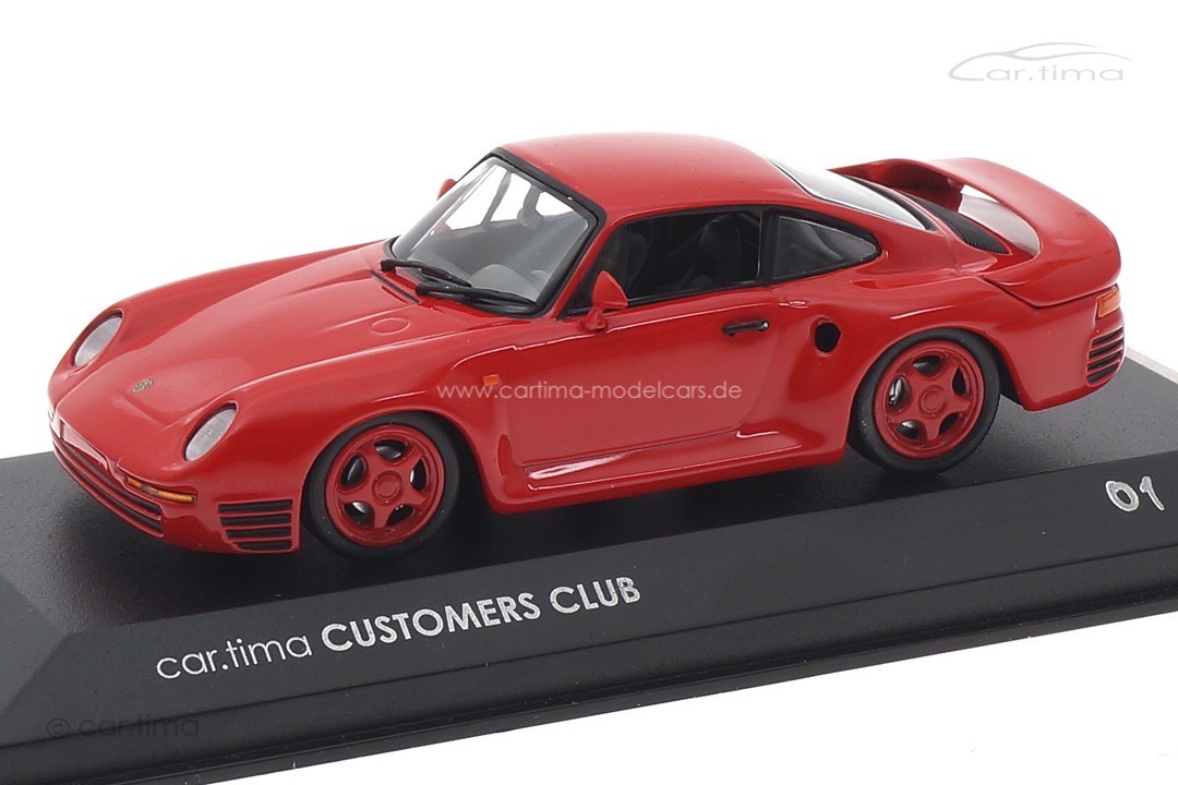 Porsche 959 car.tima CUSTOMERS CLUB Originalsignatur Dieter Röscheisen car.tima CUSTOMIZED 1:43