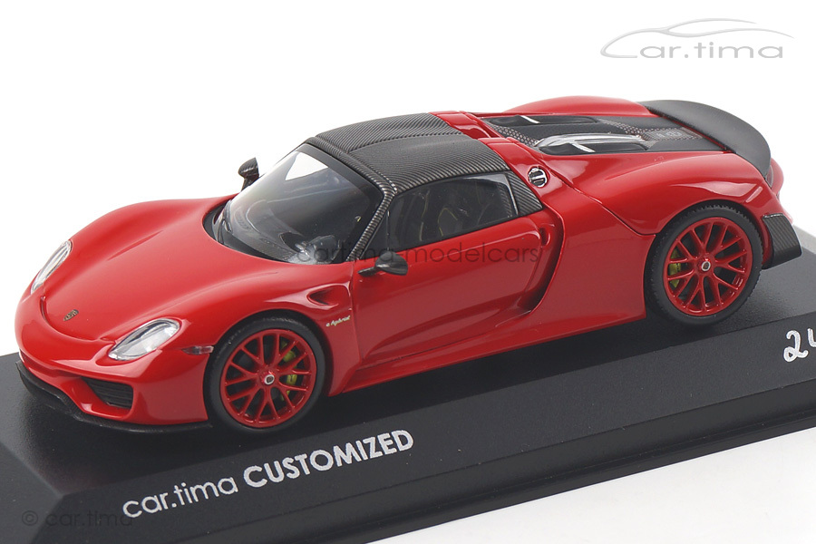 Porsche 918 Spyder Weissach Paket car.tima CUSTOMERS CLUB Minichamps car.tima CUSTOMIZED