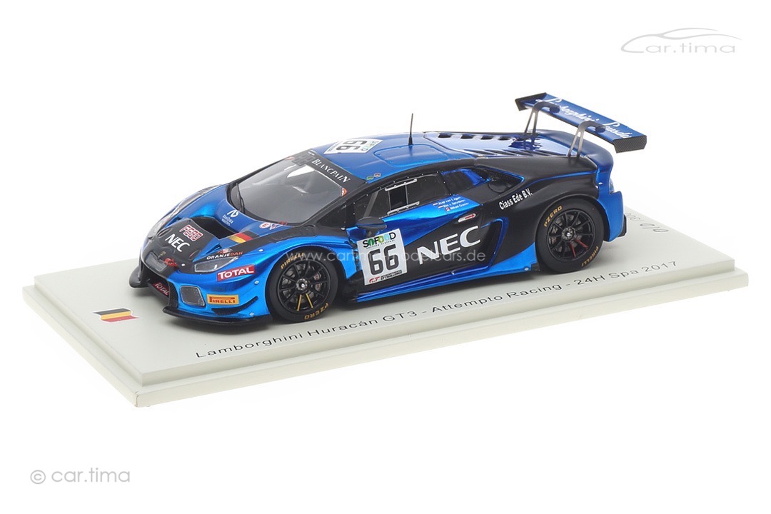Lamborghini Huracán GT3 24h Spa 2017 Grenier/van Splunteren/van Lagen Spark 1:43 SB299