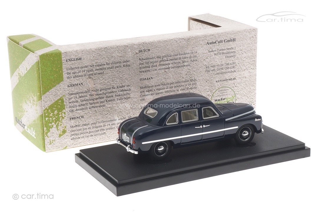 Wendax WS 750 1950 dunkelblau autocult 1:43 02029