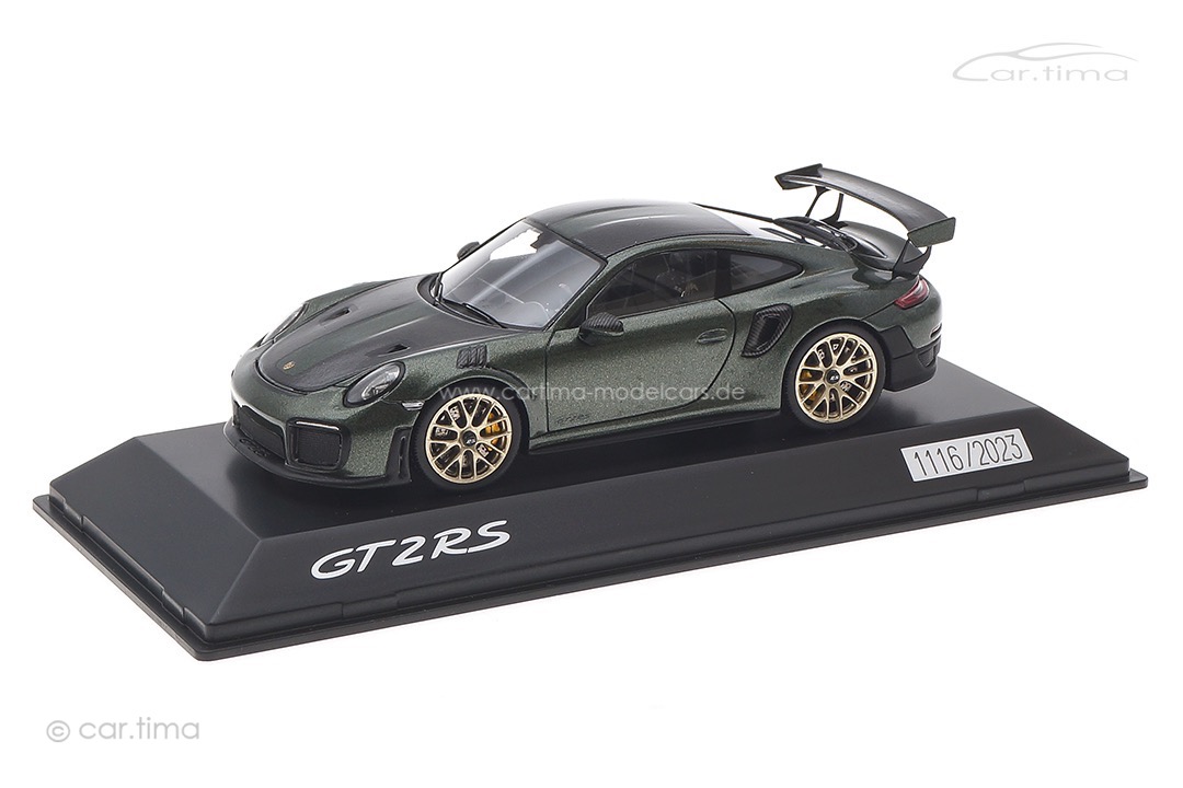 Porsche 911 (991 II) GT2 RS Weissach Paket Oakgrün met. Spark 1:43 WAP0202100RGT2