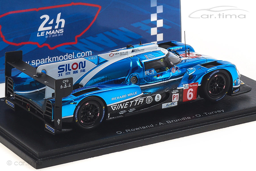 Ginetta G60-LT-P1 24h Le Mans 2018 Brundle/Rowland/Turvey Spark 1:43 S7005