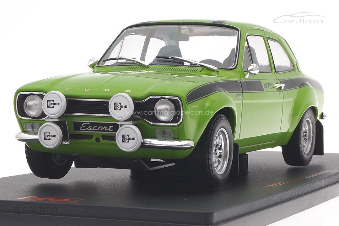 Ford Escort MK1 RS 1600 Mexico 1974 hellgrün IXO Models 1:18 18CMC125.22