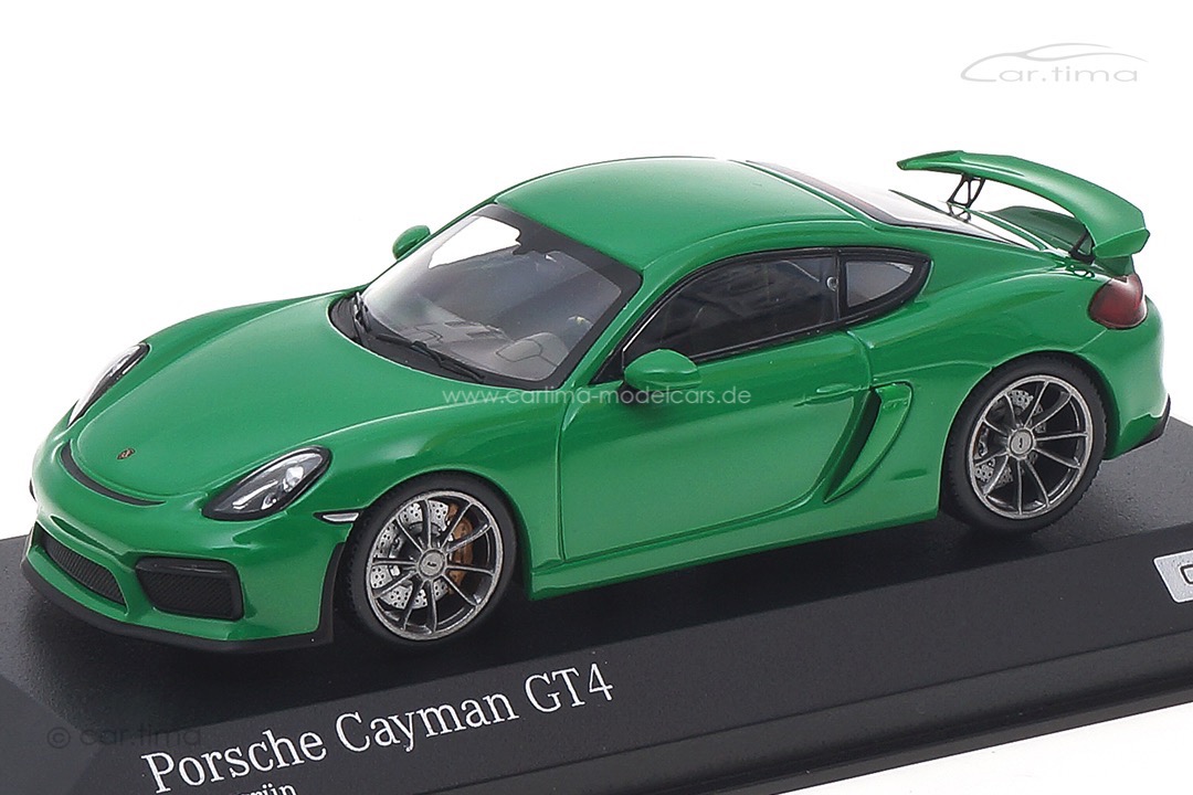 Porsche Cayman GT4 Vipergrün Minichamps 1:43 CA04316076