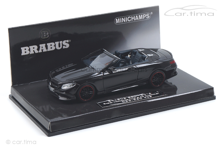 Brabus 850 S-Class Cabriolet 2016 schwarz Minichamps 1:43 437034230
