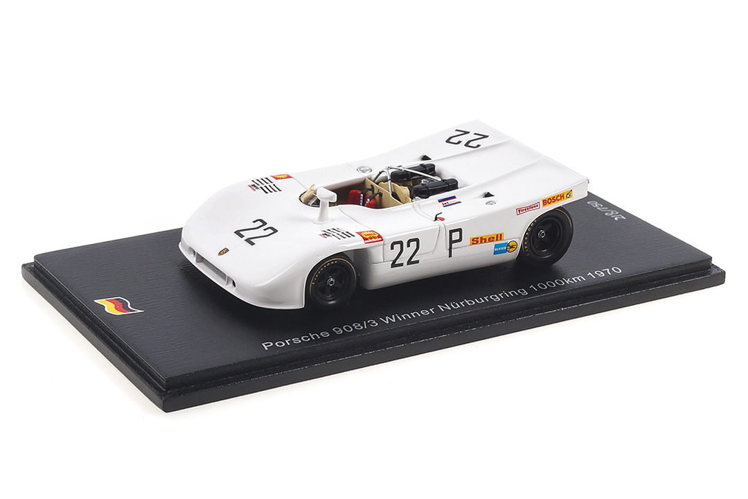 Porsche 908/3 Winner Nürburgring 1000km 1970 Elford/Ahrens Spark 1:43 SG512