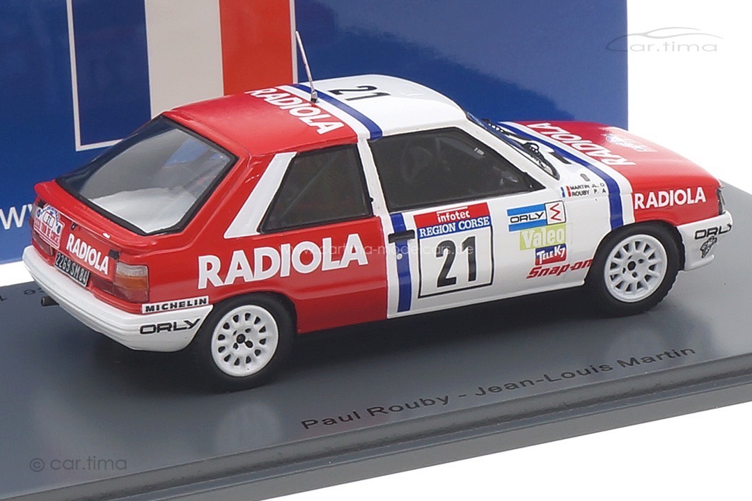 Renault 11 Turbo Tour de Corse 1987 Rouby/Martin Spark 1:43 SF146