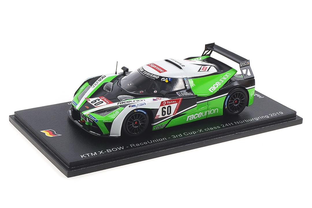 KTM X-Bow GT4 24h Nürburgring 2019 Brodmerkel/Nytröen/Teichmann Spark 1:43 SG544
