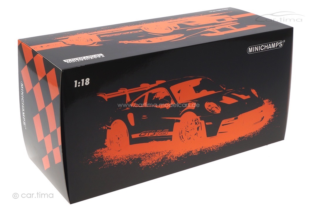Porsche 911 (992) GT3 RS Schwarz/Rad orange Minichamps 1:18 113062030