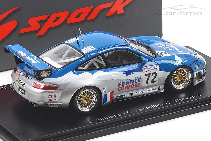 Porsche 911 (996) GT3 RS 24h Le Mans 2002 Alphand/Lavielle/Thévenin 1:43 Spark S5516