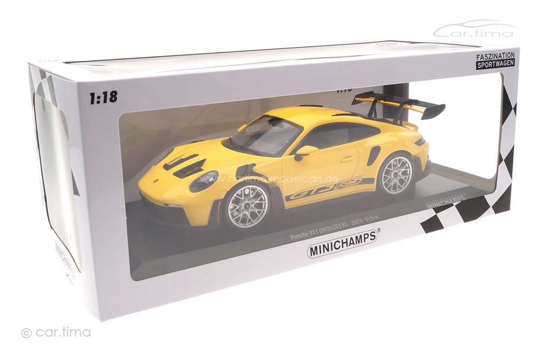 Porsche 911 (992) GT3 RS Racinggelb/Rad silber Minichamps 1:18 153062243