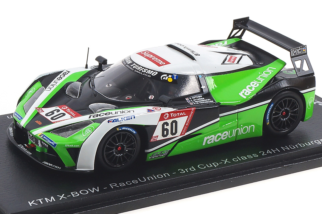 KTM X-Bow GT4 24h Nürburgring 2019 Brodmerkel/Nytröen/Teichmann Spark 1:43 SG544