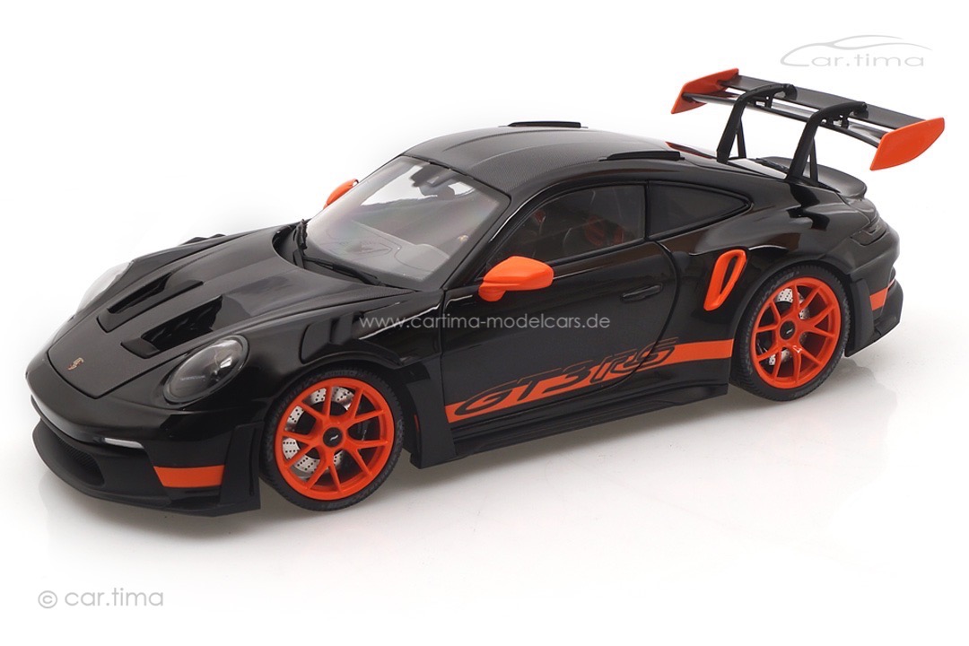 Porsche 911 (992) GT3 RS Schwarz/Rad orange Minichamps 1:18 113062030