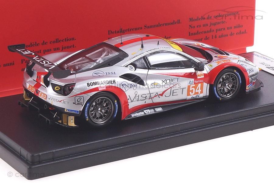 Ferrari 488 GTE 24h Le Mans 2019 Fisichella/Flohr/Castellacci LookSmart 1:43 LSLM094