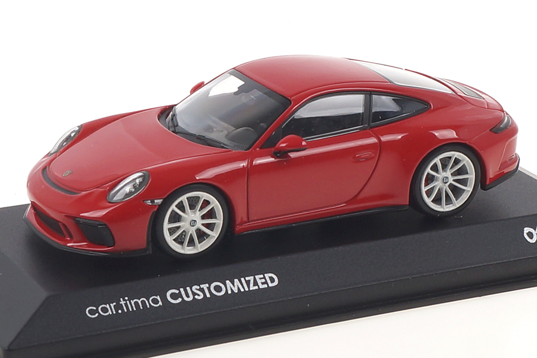 Porsche 911 (991 II) GT3 Touring Indischrot/Rad weiß Minichamps car.tima CUSTOMIZED