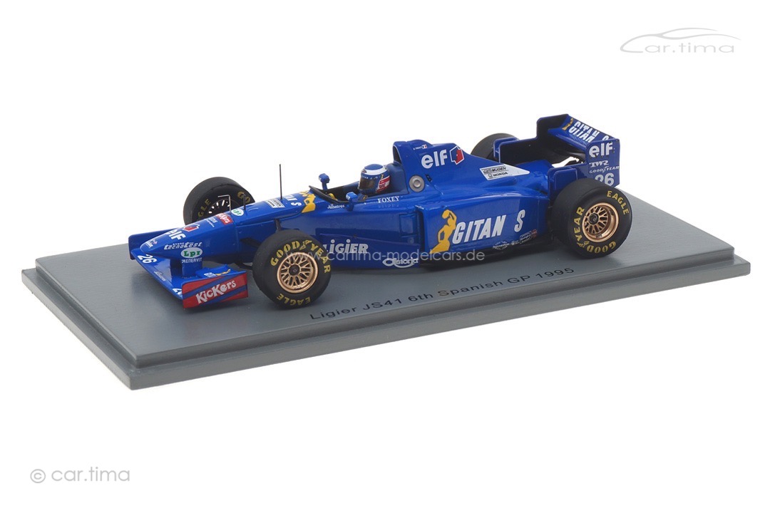 Ligier JS41 Mugen Honda V10 GP Spanien 1995 Olivier Panis Spark 1:43 S7409