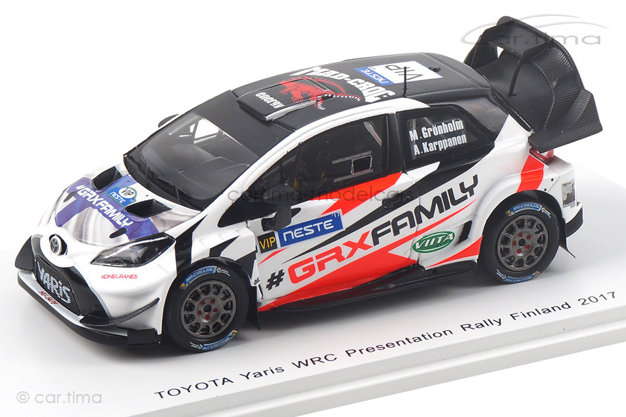 Toyota Yaris WRC Presentation VIP Rally Finland 2017 Grönholm/Karppanen Spark 1:43 S5170