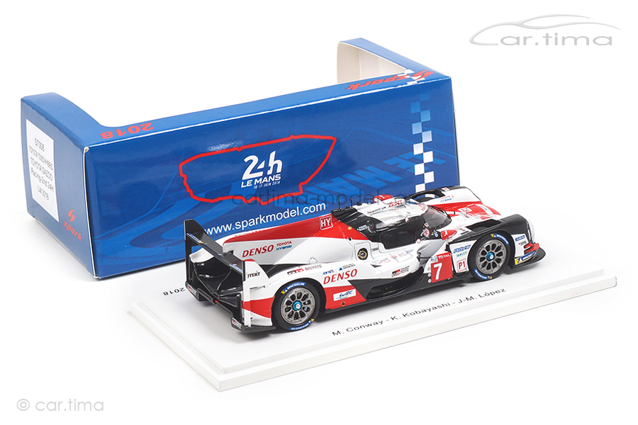 Toyota TS050 Hybrid 24h Le Mans 2018 Conway/Kobayashi/Lopez Spark 1:43 S7006