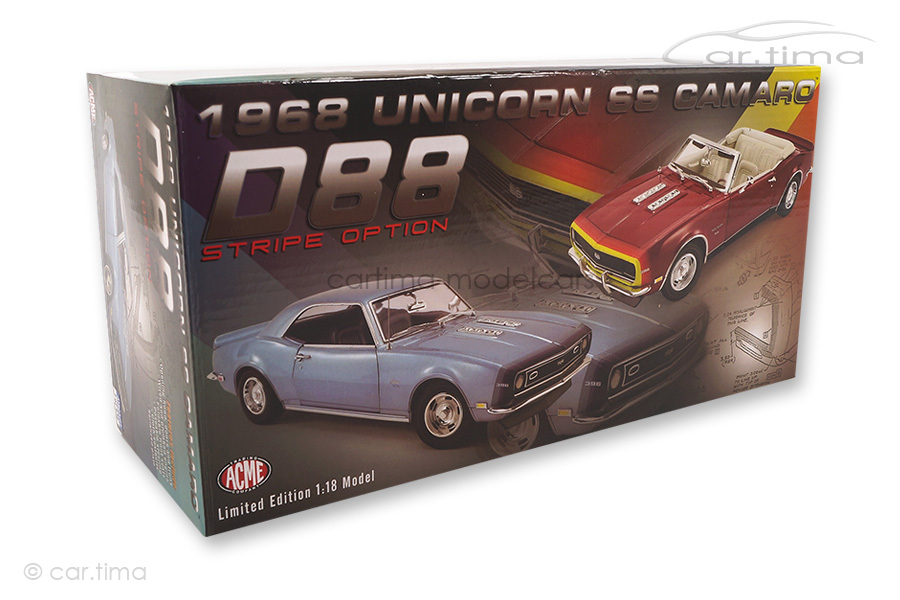 Chevrolet Camaro 1968 Unicorn light blue ACME 1:18 A1805717