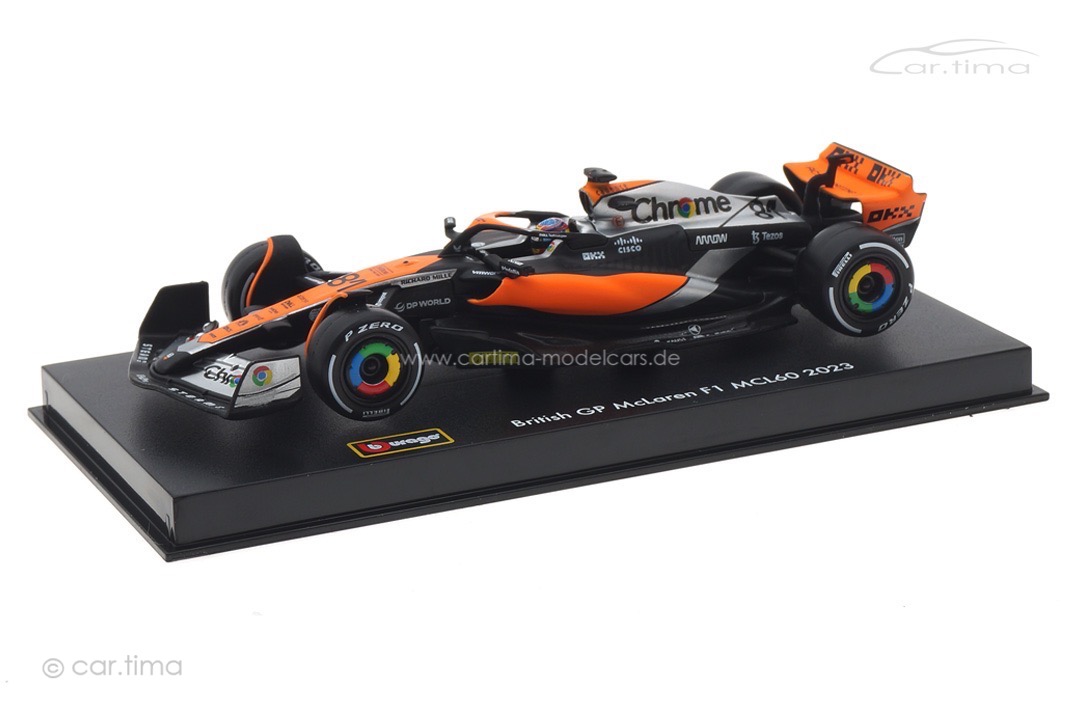 McLaren MCL60 GP Großbritannien 2023 Oscar Piastri Bburago 1:43 18-38088PIA