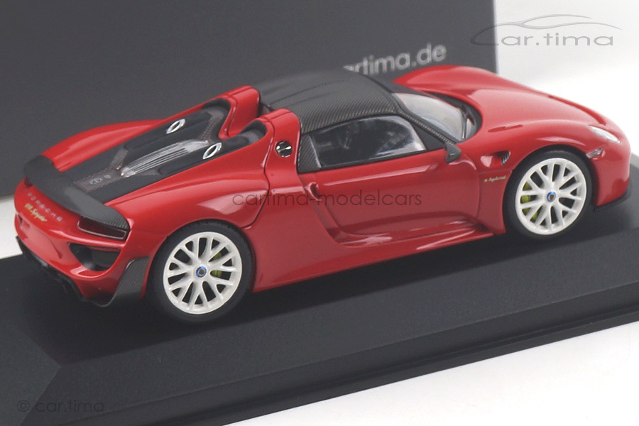 Porsche 918 Spyder Weissach Paket - indischrot / Rad weiß - 1 of 22 - car.tima CUSTOMIZED - 1:43