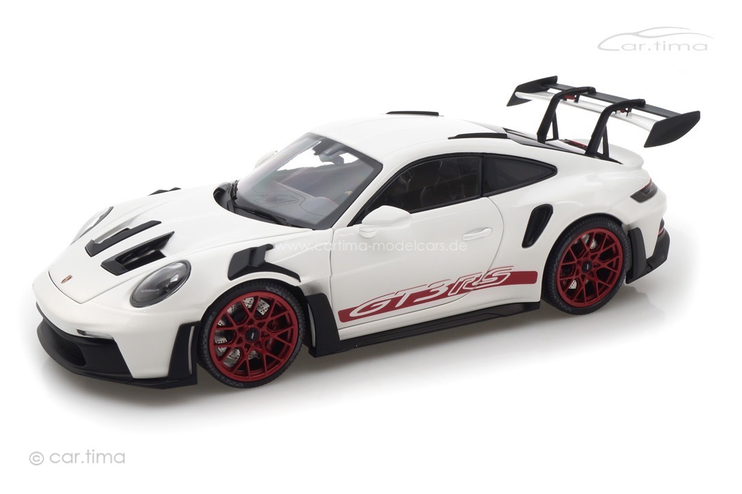 Porsche 911 (992) GT3 RS Weiß/Pyrorot Minichamps 1:18 113062028