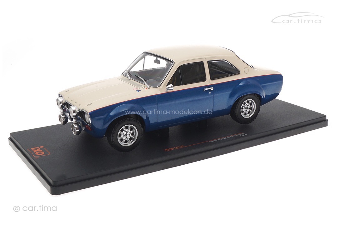 Ford Escort MK1 RS 1600 1974 weiss/met. blau IXO Models 1:18 18CMC124.22