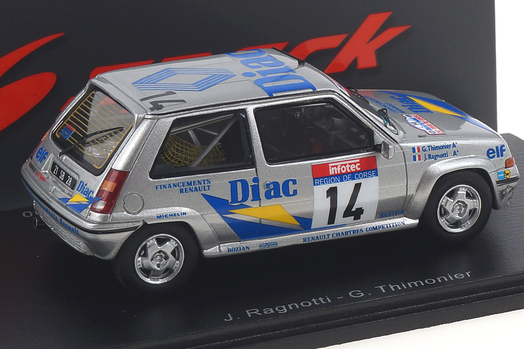 Renault 5 GT Turbo Tour de Corse 1990 Ragnotti/Thimonier Spark 1:43 S5556