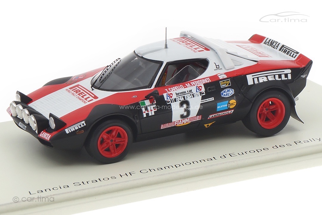 Lancia Stratos HF Championnat d‘Europe des Rallyes 1978 Carello/Perissinot Spark 1:43 S9093