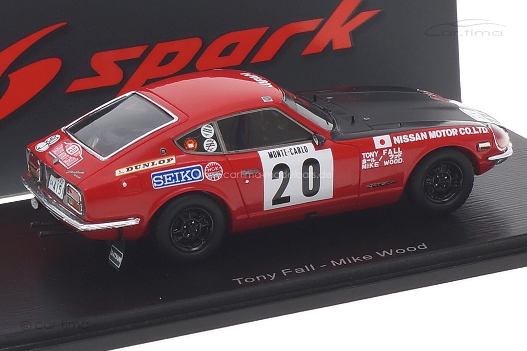Datsun 240 Z Rallye Monte Carlo 1972 Fall/Wood Spark 1:43 S6284