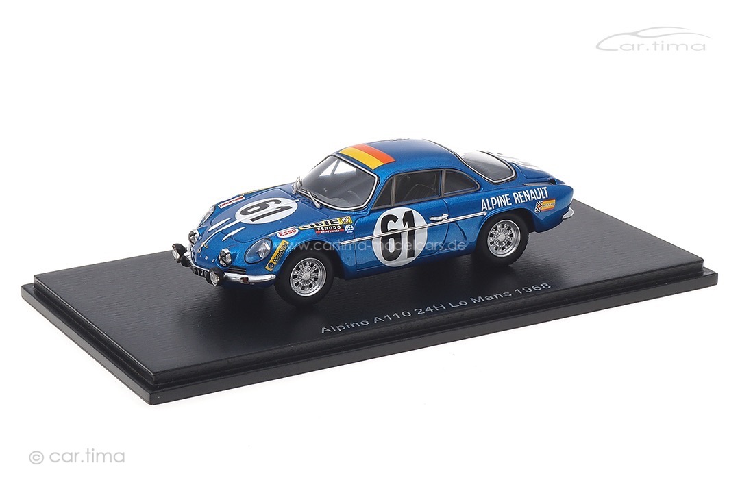 Alpine A110 24h Le Mans 1968 Bourdon/Nussbaumer Spark 1:43 S6102