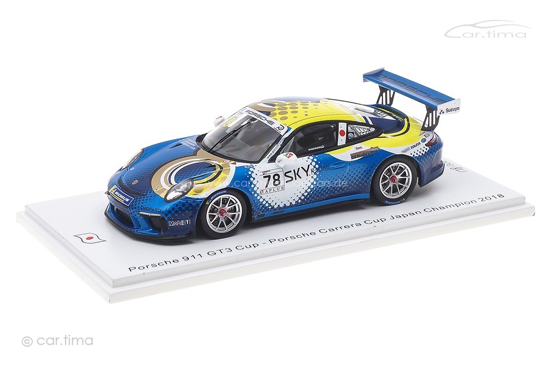 Porsche 911 (991) GT3 Cup Champion Carrera Cup Japan 2018 Kondo Spark 1:43 SJ066