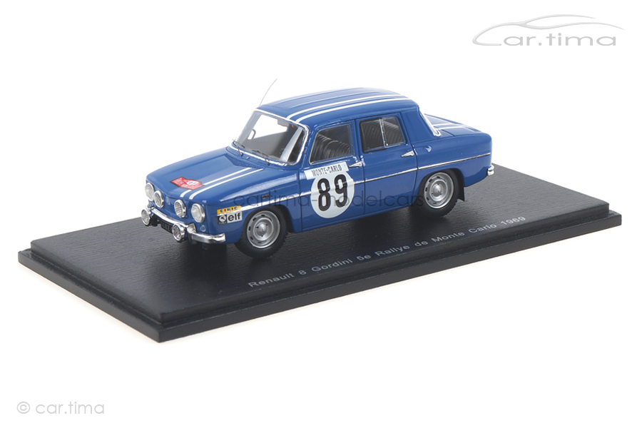 Renault 8 Gordini Rallye Monte Carlo 1969 Thérier/Callewaert Spark 1:43 S5562