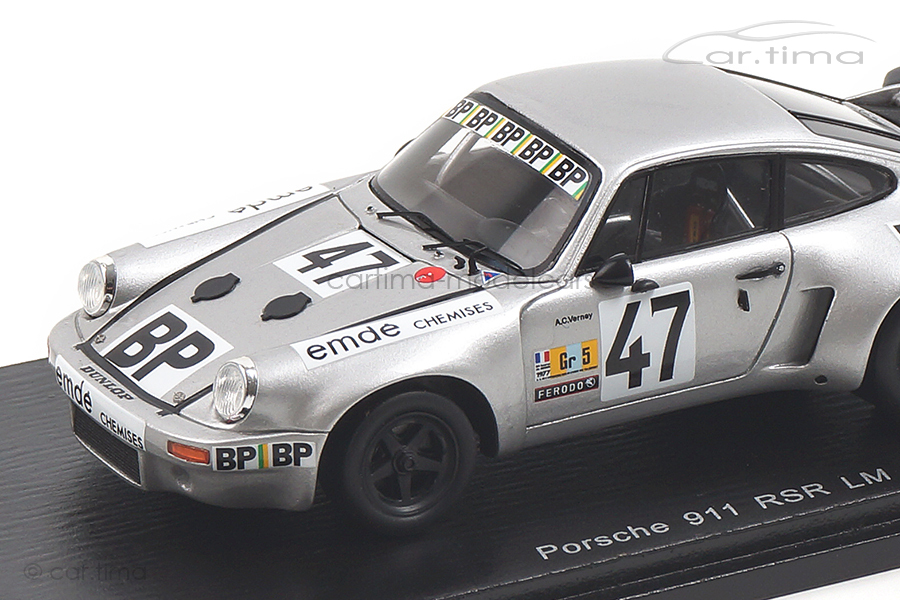 Porsche 911 Carrera RSR 24h Le Mans 1977 Metge/Striebig/Verney Spark 1:43 S7500