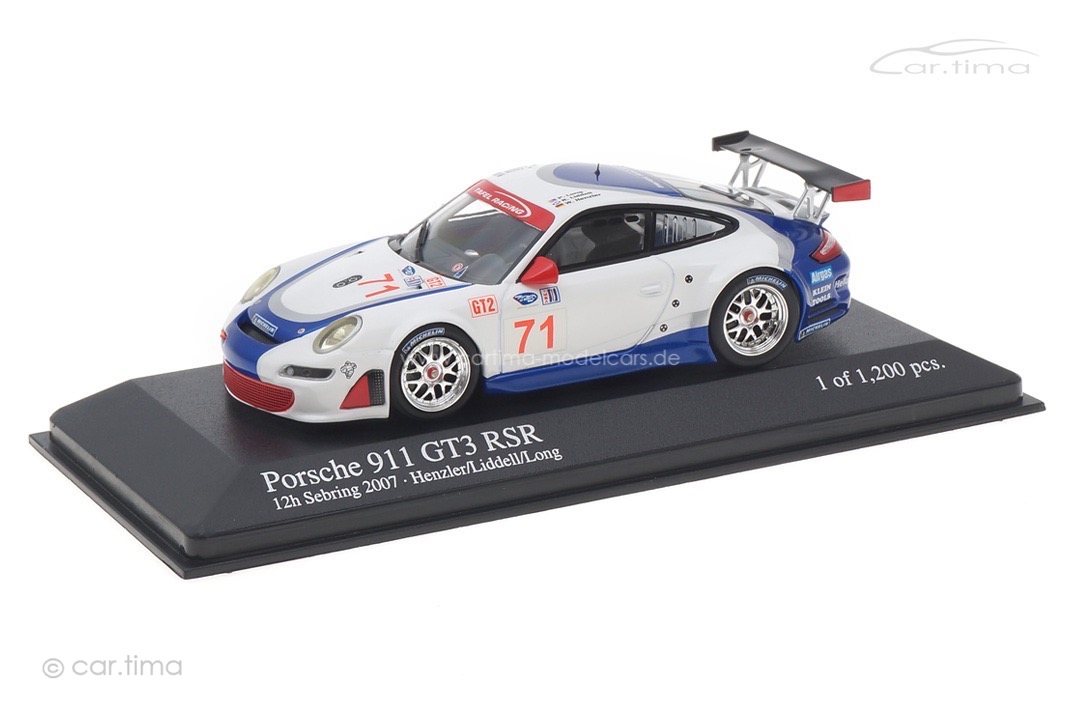 Porsche 911 (997) GT3 RSR 24h Sebring 2007 Minichamps 1:43 400076471