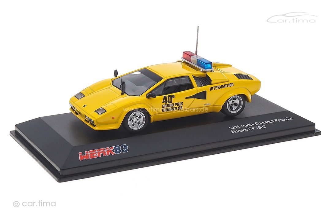 Lamborghini Countach Safety Car Monaco GP 1982 Werk83 1:43 W83430007