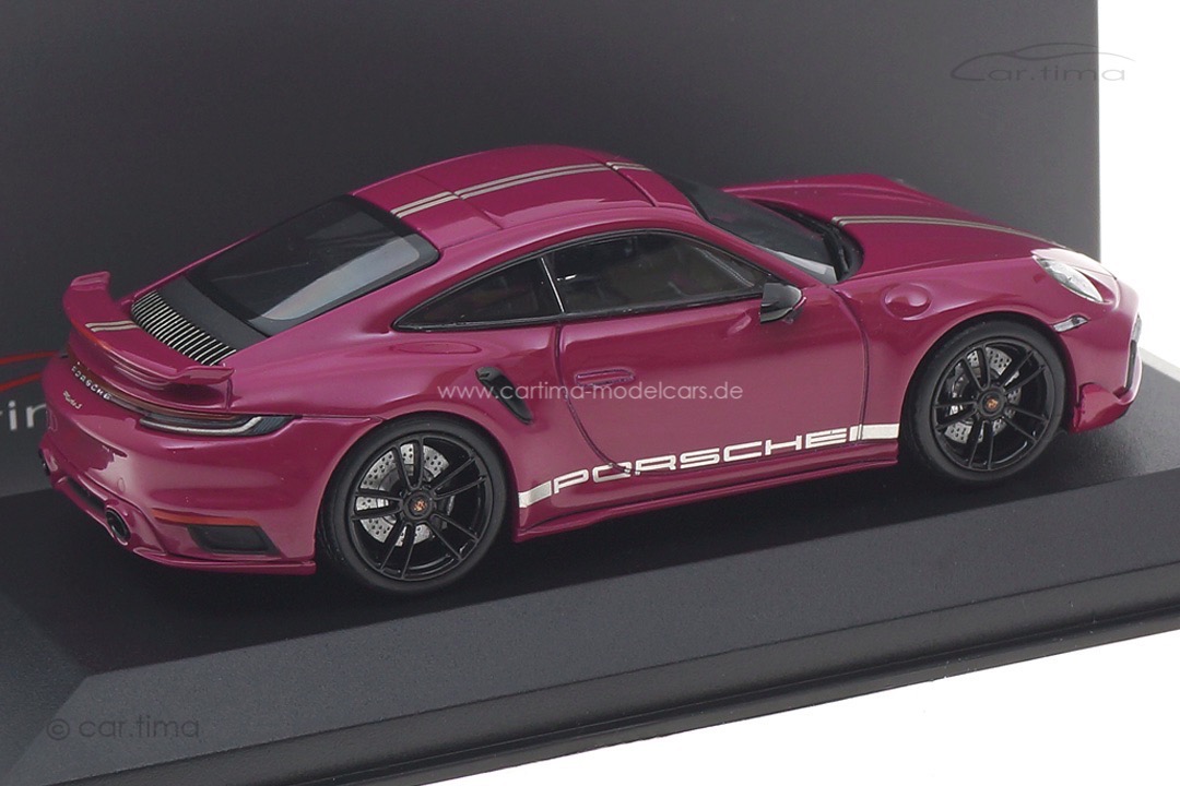 Porsche 911 (992) Turbo S Sternrubin/Rad schwarz Minichamps car.tima CUSTOMIZED 1:43
