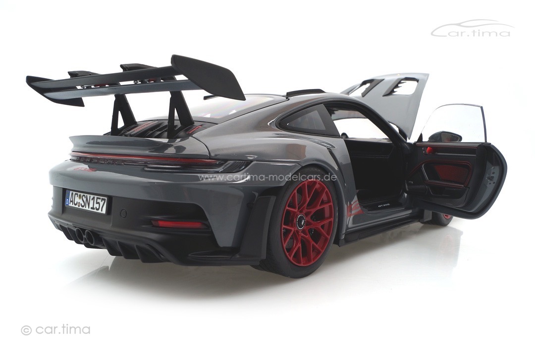 Porsche 911 (992) GT3 RS Arktikgrau/Rad Pyrorot Norev 1:18 187350