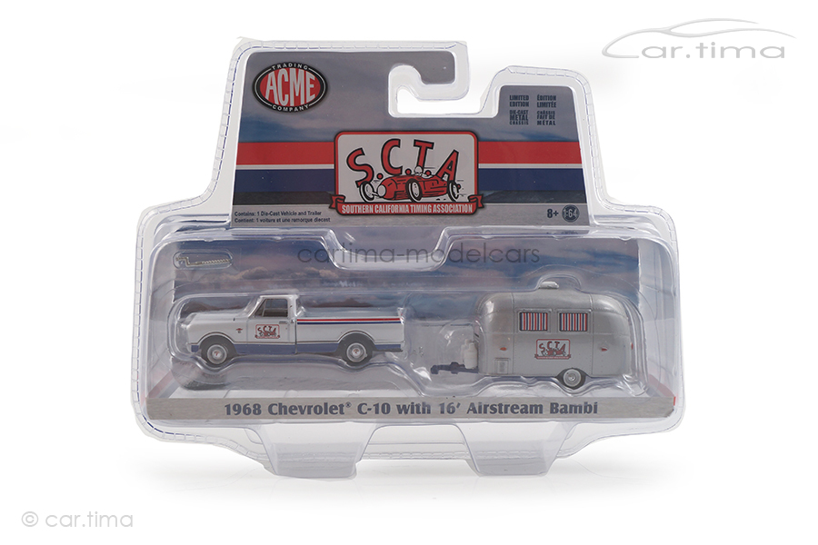 Chevrolet C-10 mit Airstream Bambi Roulotte SCTA ACME 1:64 GL-51339