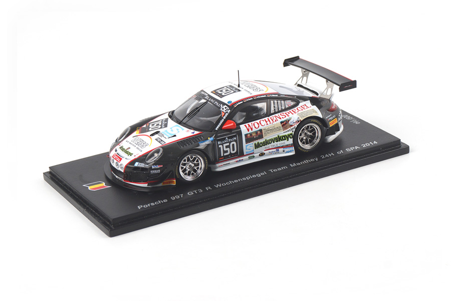 Porsche 911 (997 II) GT3 R 24h Spa 2014 Menzel/Krumbach/Kainz/Weiss Spark 1:43 SB101