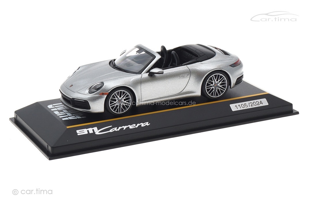 Porsche 911 (992) Carrera Cabriolet  GT-silber Minichamps 1:43 WAP0200420SKAE