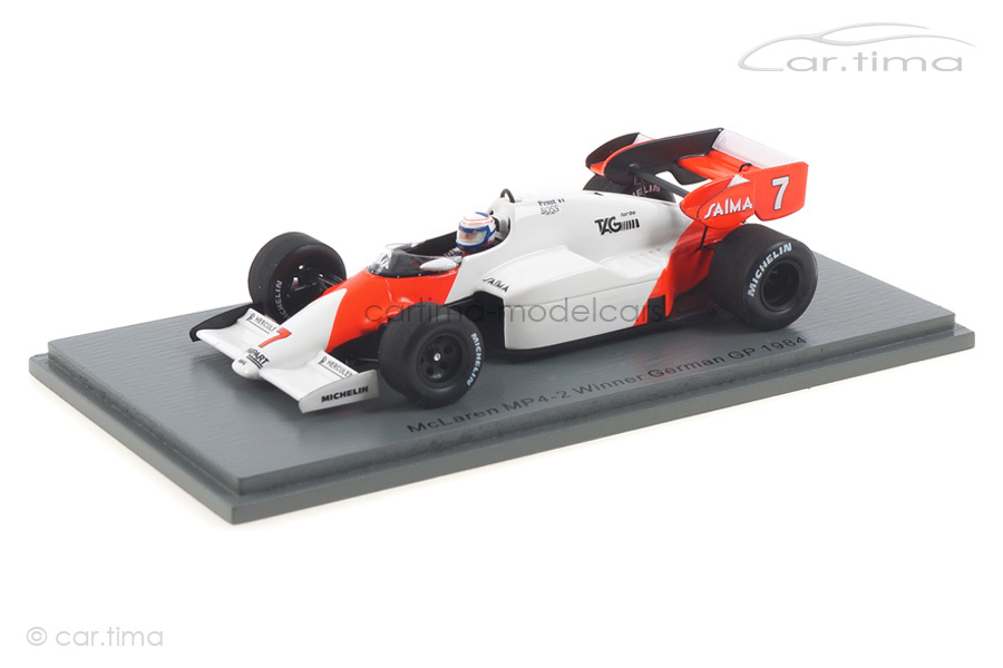 McLaren MP4-2 TAG Winner GP Germany 1984 Alain Prost Spark 1:43 S5396
