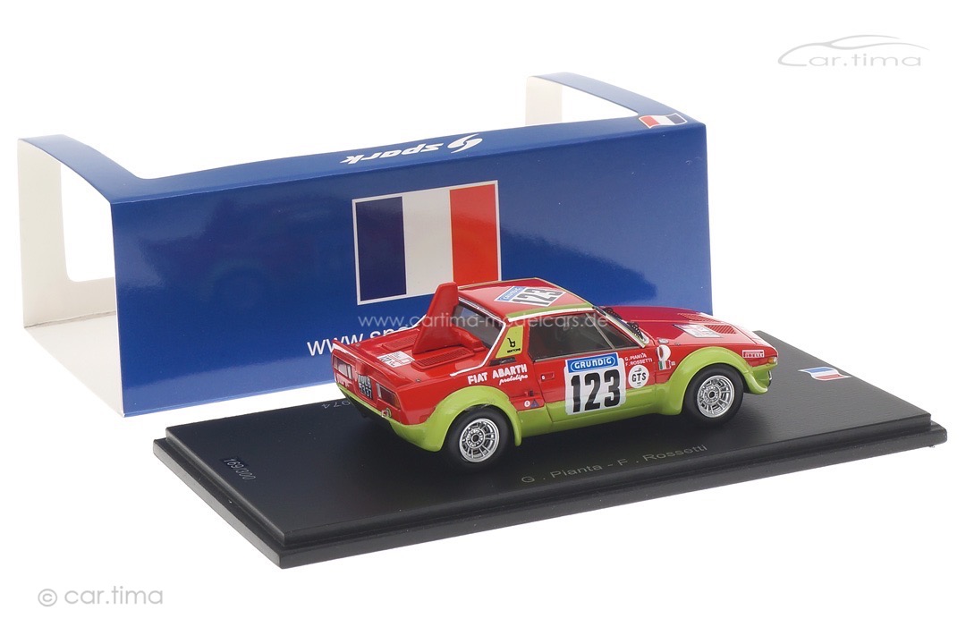Fiat X 1/9 Abarth Tour de France Automobile 1974 Pianta/Rossetti Spark 1:43 SF264