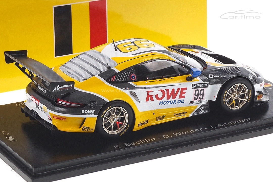 Porsche 911 GT3 R 24h Spa 2020 Andlauer/Bachler/Werner Spark 1:43 SB392