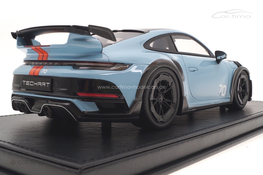 TECHART GTstreet R (Basis 992) Gulfblau/Gulforange 1 of 70 TECHART Collection 1:18 092.992.118.004